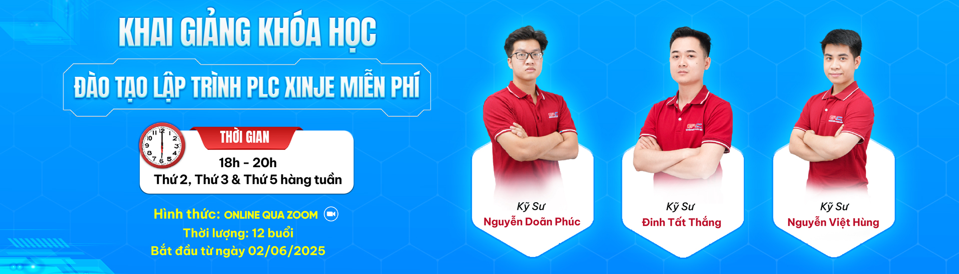 Khai giảng khóa học lập trình PLC Xinje miễn phí