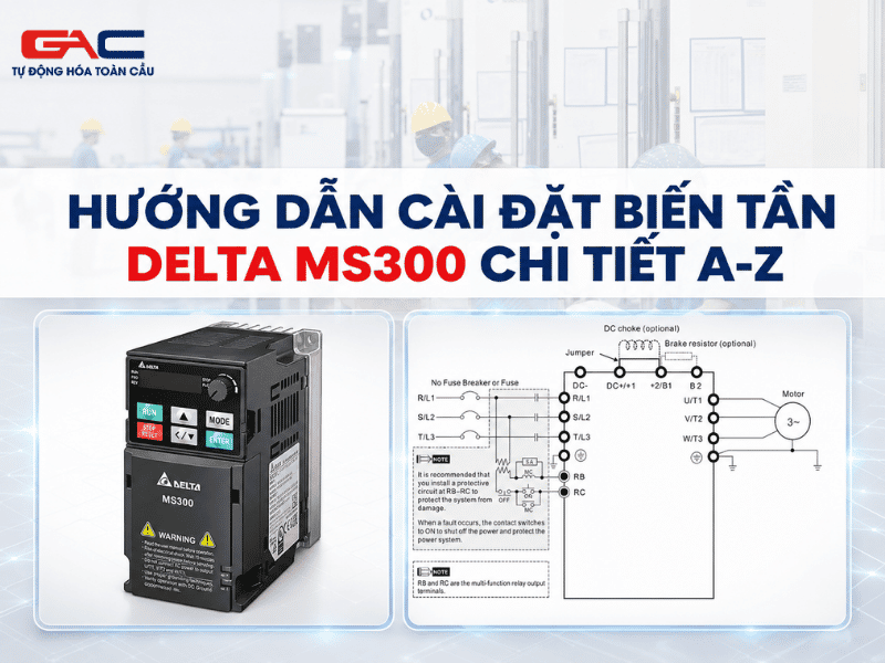 Cài đặt biến tần Delta MS300