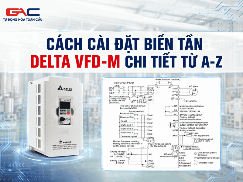 Cài Đặt Biến Tần Delta VFD-M