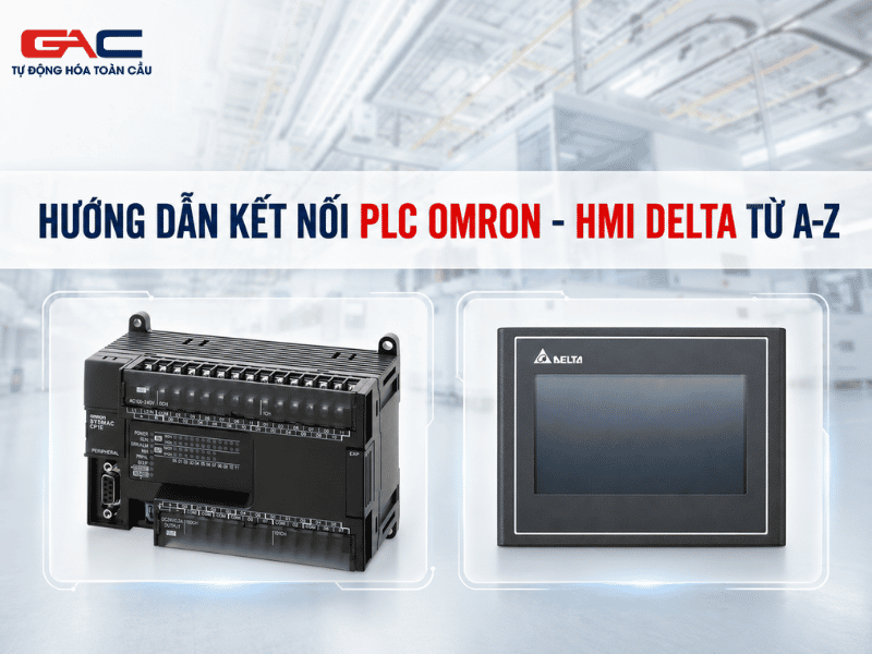 Hướng dẫn kết nối PLC Omron-HMI Delta
