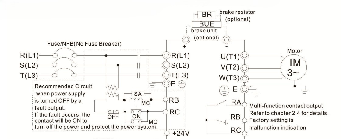 cài đặt biến tần Delta VFD-EL